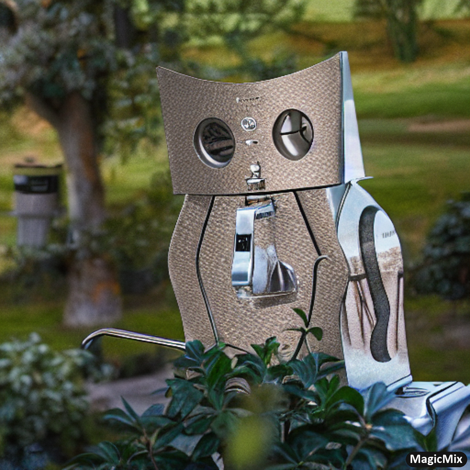 owl + coffee machine